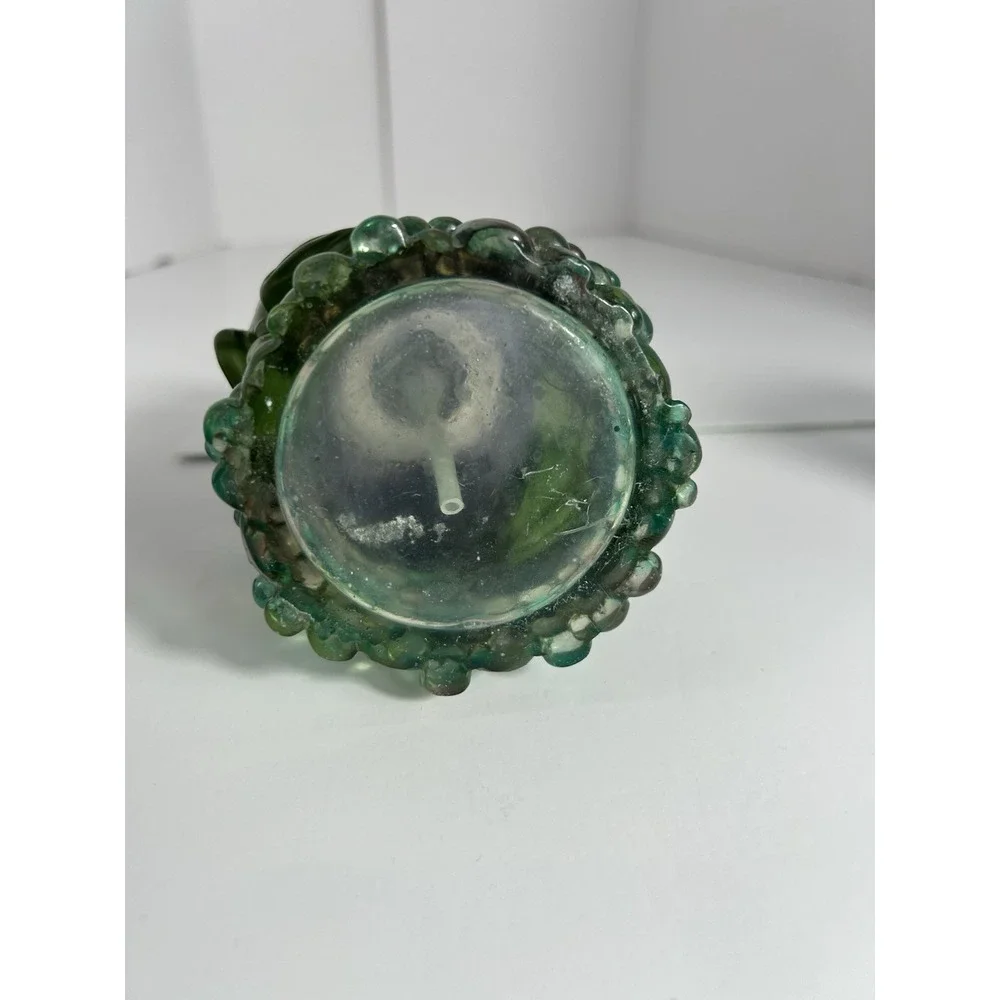Vintage Lucite 60s 70s Purple Green‎ Frog Decor Bathroom Vanity Set 3 pc RARE